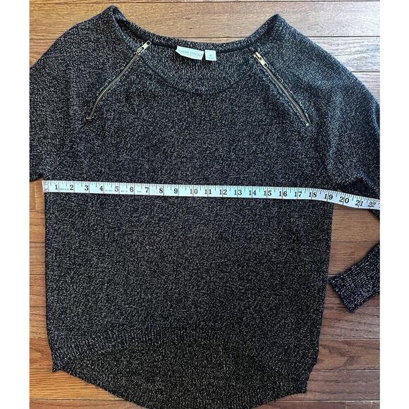 Bisou Bisou Michele Bohout Black Gold Long Sleeve Medium - Picture 5 of 9